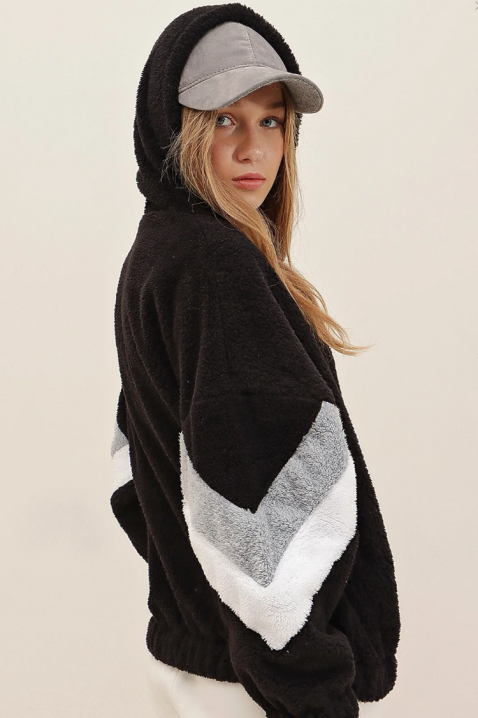 Суичър PLUVILZA BLACK, Цвят: черен, IVET.BG - Твоят онлайн бутик.