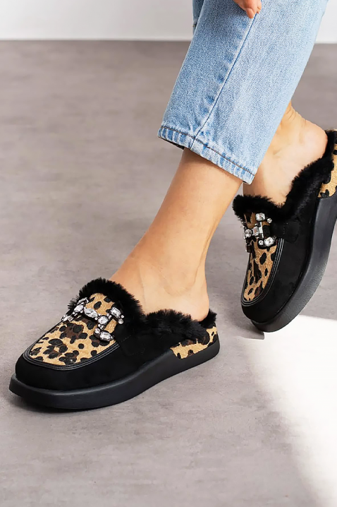 Дамски пантофи BENTADA, Цвят: леопард, IVET.BG - Твоят онлайн бутик.