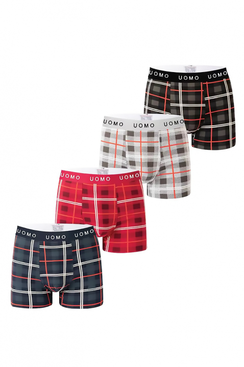 Комплект от 4 броя мъжки боксерки KARETTO, Цвят: многоцветен, IVET.BG - Твоят онлайн бутик.