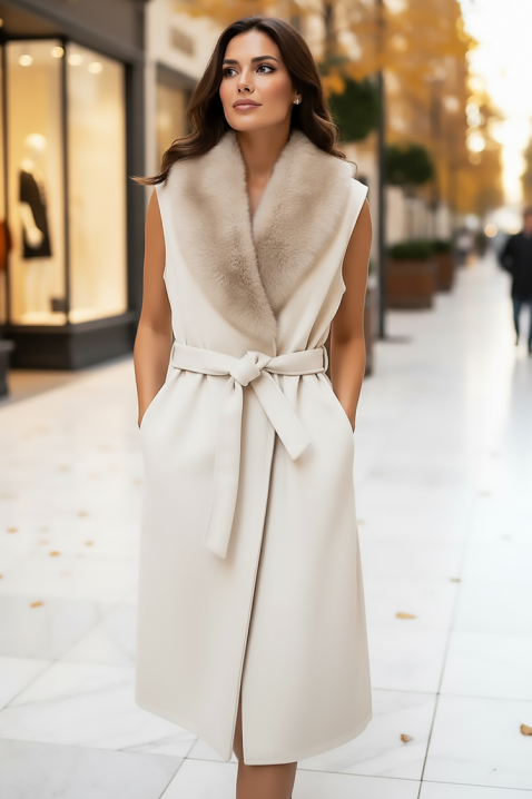 Елек NAVRELDA, Цвят: екрю, IVET.BG - Твоят онлайн бутик.