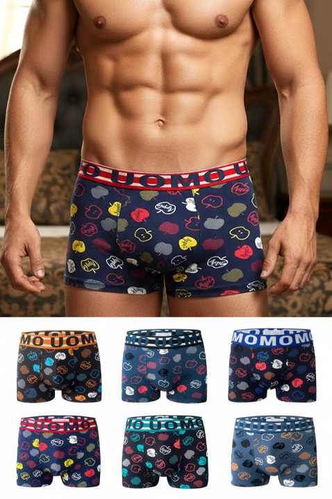 Комплект от 6 броя мъжки боксерки MOXOR, Цвят: многоцветен, IVET.BG - Твоят онлайн бутик.