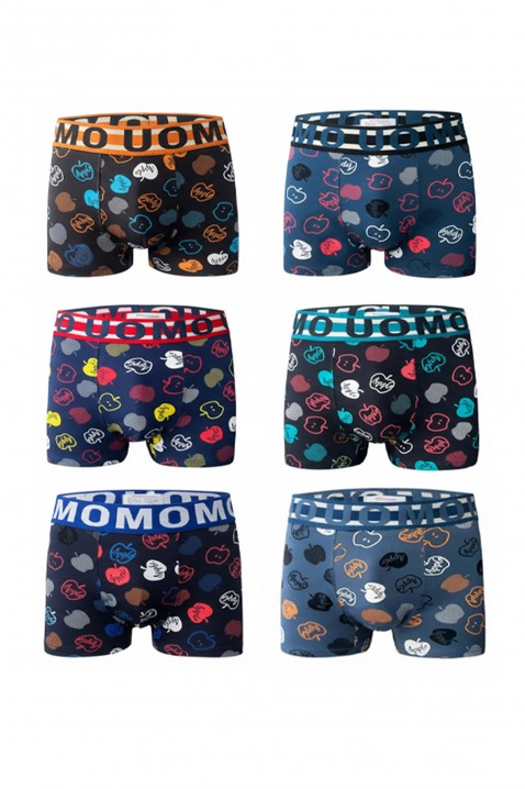 Комплект от 6 броя мъжки боксерки MOXOR, Цвят: многоцветен, IVET.BG - Твоят онлайн бутик.