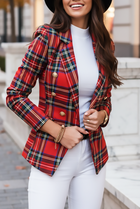 Сако KARENZA, Цвят: червен, IVET.BG - Твоят онлайн бутик.