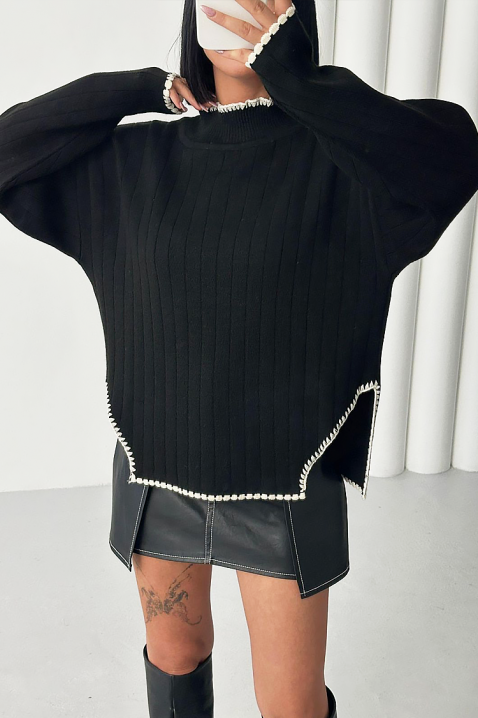 Пуловер LEMRINZA, Цвят: черен, IVET.BG - Твоят онлайн бутик.