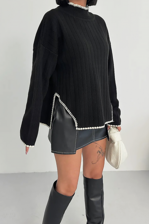 Пуловер LEMRINZA, Цвят: черен, IVET.BG - Твоят онлайн бутик.