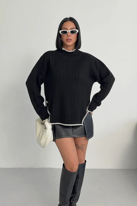 Пуловер LEMRINZA, Цвят: черен, IVET.BG - Твоят онлайн бутик.