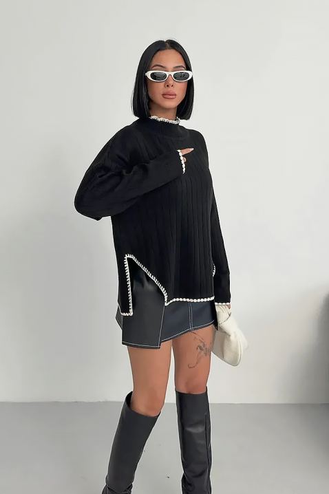 Пуловер LEMRINZA, Цвят: черен, IVET.BG - Твоят онлайн бутик.