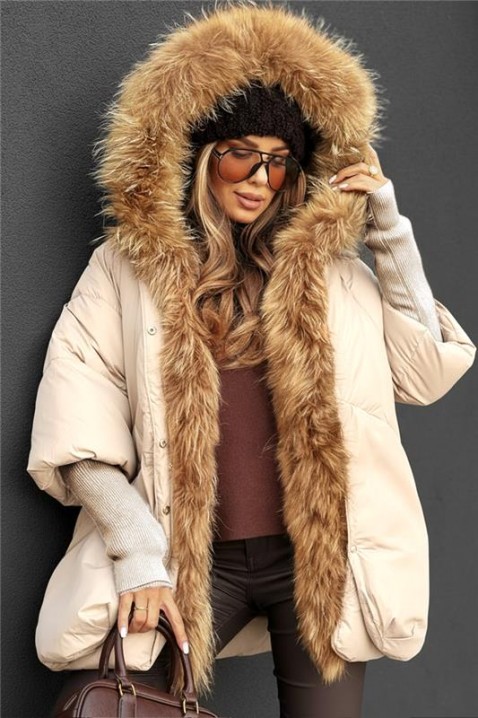 Яке LAVRONZA ECRU, Цвят: екрю, IVET.BG - Твоят онлайн бутик.