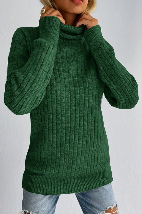 Пуловер DAVILDA GREEN, Цвят: зелен, IVET.BG - Твоят онлайн бутик.