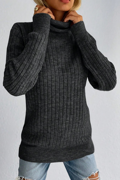 Пуловер DAVILDA GRAFIT, Цвят: графит, IVET.BG - Твоят онлайн бутик.