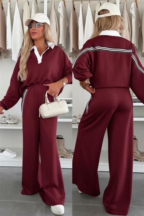 Комплект FLEOLDA, Цвят: бордо, IVET.BG - Твоят онлайн бутик.