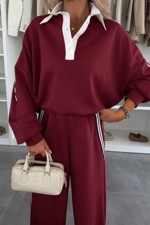 Комплект FLEOLDA, Цвят: бордо, IVET.BG - Твоят онлайн бутик.