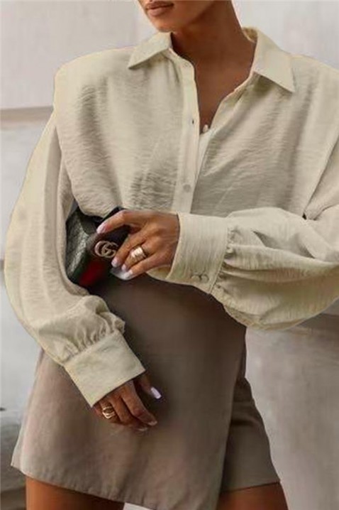 Дамска риза NOVELZA BEIGE, Цвят: беж, IVET.BG - Твоят онлайн бутик.