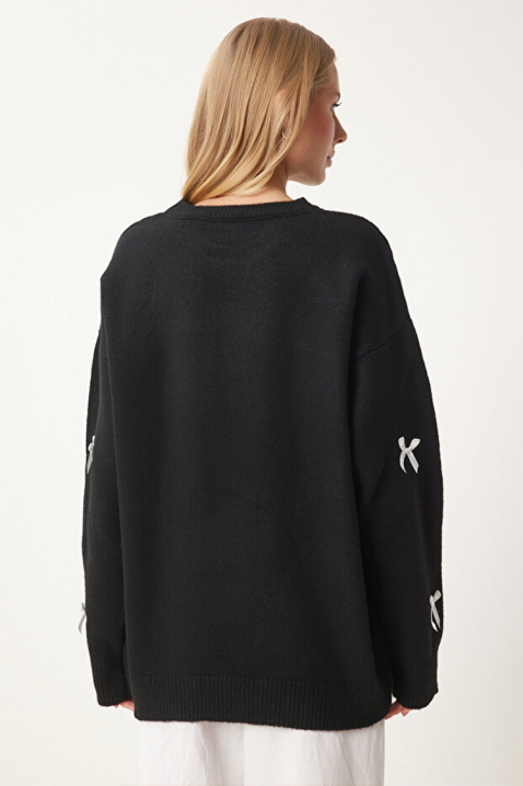 Пуловер ATRELVA BLACK, Цвят: черен, IVET.BG - Твоят онлайн бутик.