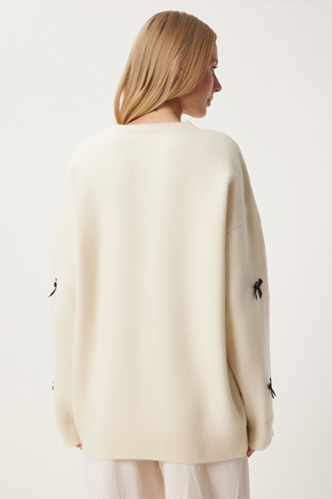 Пуловер ATRELVA ECRU, Цвят: екрю, IVET.BG - Твоят онлайн бутик.