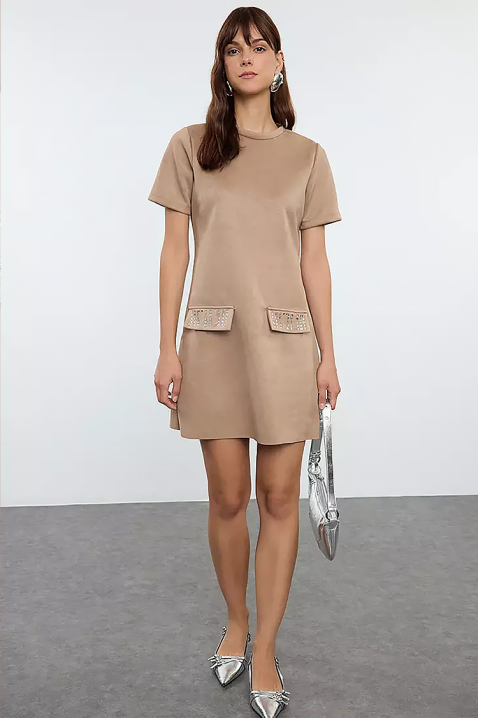 Рокля GARDELDA BEIGE, Цвят: беж, IVET.BG - Твоят онлайн бутик.