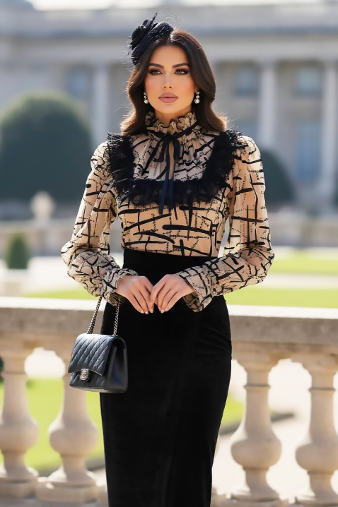 Рокля FRONELMA BEIGE, Цвят: беж, IVET.BG - Твоят онлайн бутик.