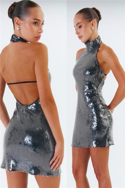 Рокля DIONDINZA, Цвят: сребърен, IVET.BG - Твоят онлайн бутик.