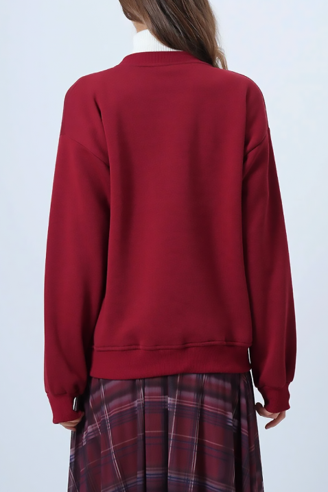 Дамска блуза NEVRILDA BORDO, Цвят: бордо, IVET.BG - Твоят онлайн бутик.