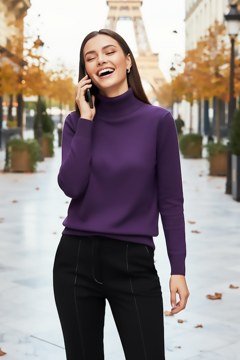 Пуловер ERTIVOMA LILA, Цвят: лилав, IVET.BG - Твоят онлайн бутик.