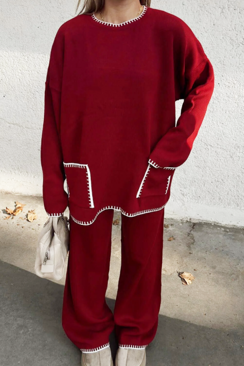 Комплект DAILENZA BORDO, Цвят: бордо, IVET.BG - Твоят онлайн бутик.