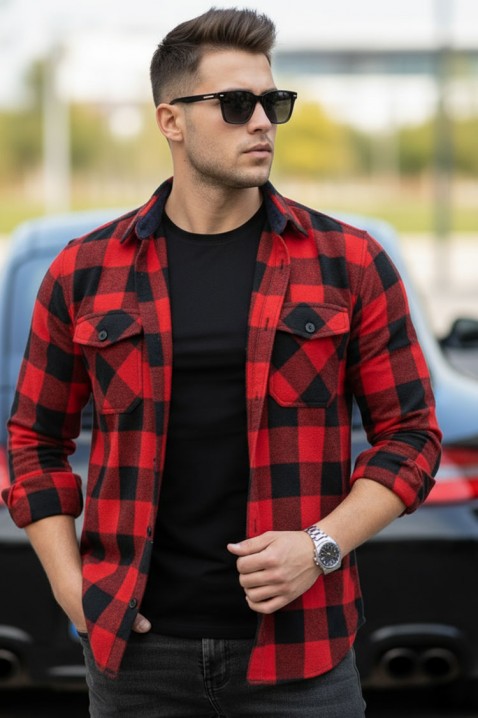 Мъжка риза TORELSO RED, Цвят: червен, IVET.BG - Твоят онлайн бутик.