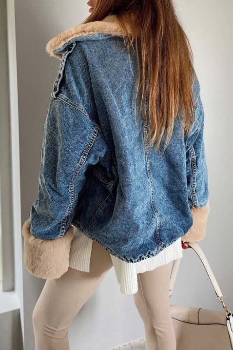 Дънково яке MINONZA, Цвят: син, IVET.BG - Твоят онлайн бутик.