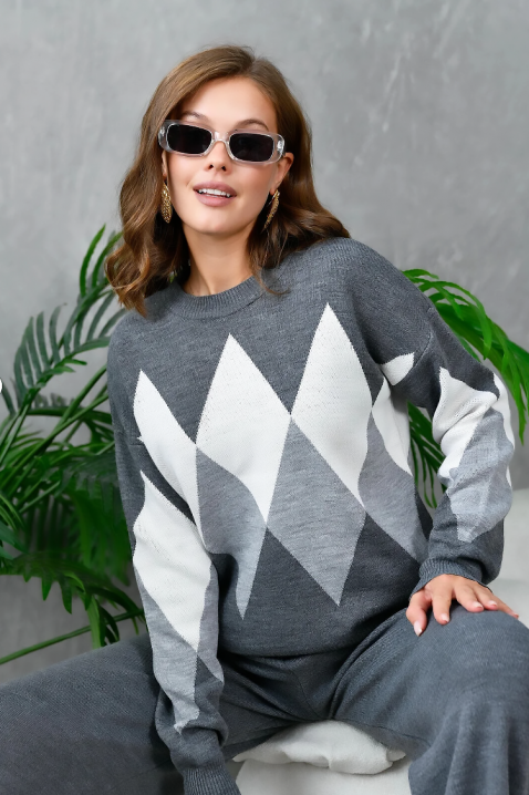 Комплект ATROASA, Цвят: сив, IVET.BG - Твоят онлайн бутик.