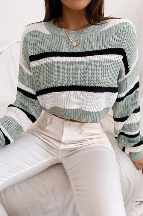 Пуловер AGAVORSA MINT, Цвят: мента, IVET.BG - Твоят онлайн бутик.