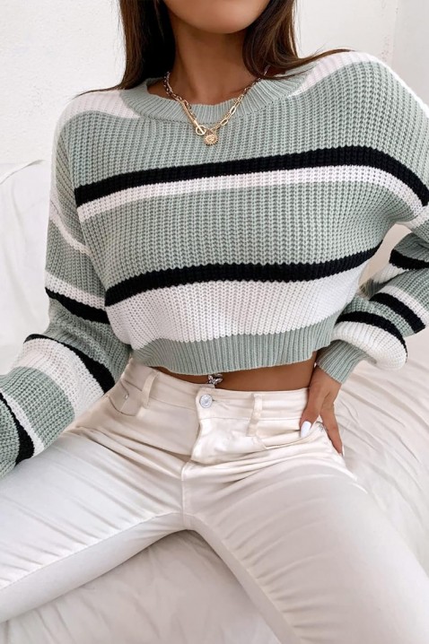 Пуловер AGAVORSA MINT, Цвят: мента, IVET.BG - Твоят онлайн бутик.