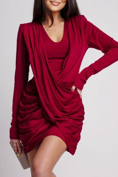 Рокля LEFRONZA, Цвят: червен, IVET.BG - Твоят онлайн бутик.