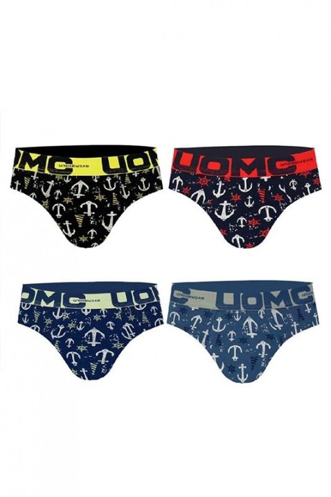 Комплект от 4 броя мъжки слипове TEROLFO, Цвят: многоцветен, IVET.BG - Твоят онлайн бутик.