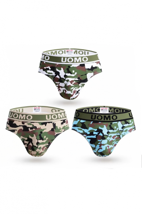 Комплект от 3 броя мъжки слипове TERINDO, Цвят: многоцветен, IVET.BG - Твоят онлайн бутик.