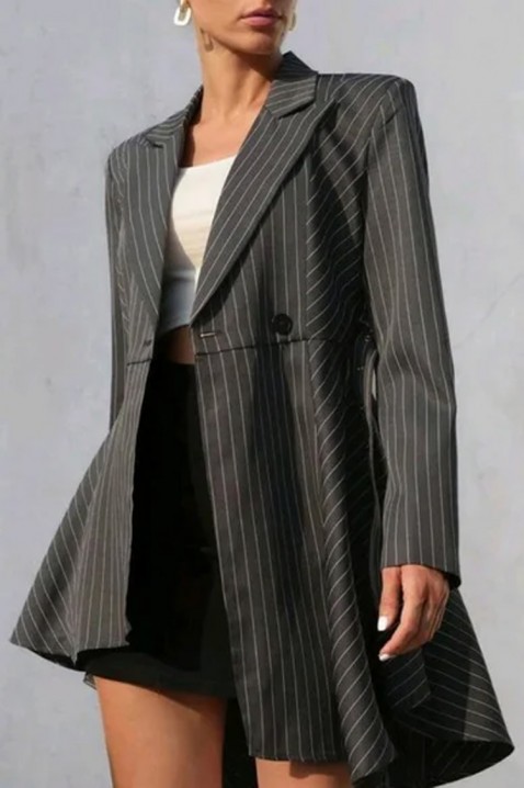 Сако AGILZA, Цвят: сив, IVET.BG - Твоят онлайн бутик.