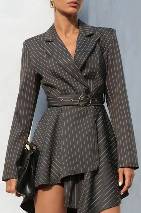 Сако AGILZA, Цвят: сив, IVET.BG - Твоят онлайн бутик.