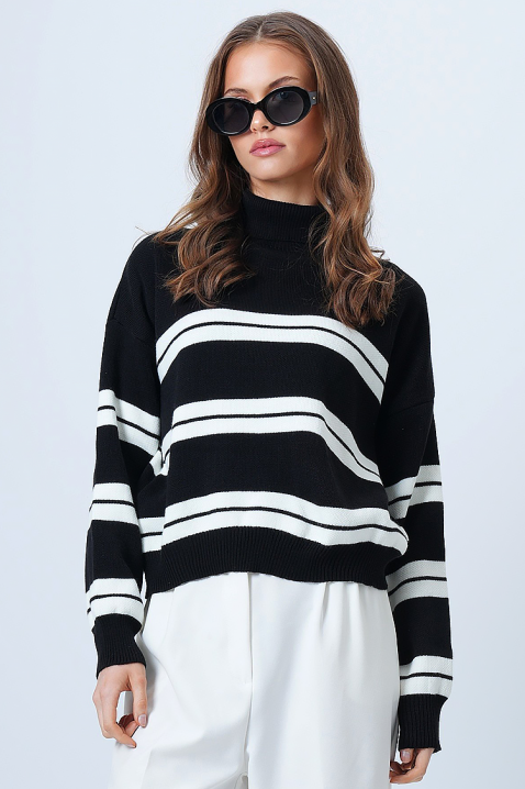 Пуловер HIERZA, Цвят: черен, IVET.BG - Твоят онлайн бутик.