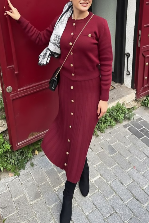 Комплект HELENZA BORDO, Цвят: бордо, IVET.BG - Твоят онлайн бутик.