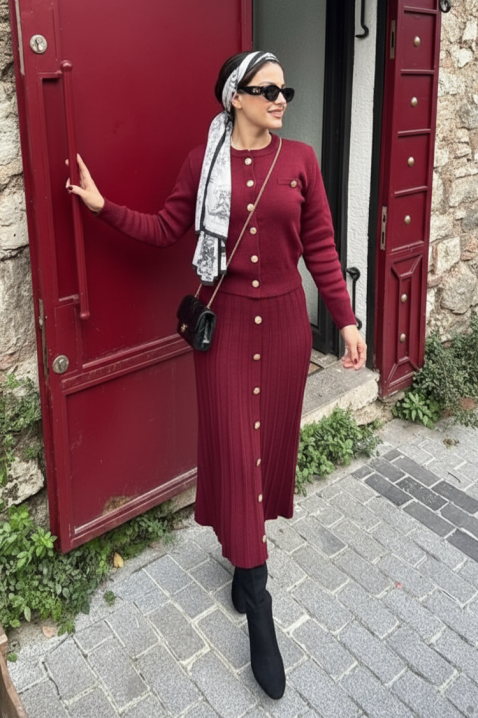 Комплект HELENZA BORDO, Цвят: бордо, IVET.BG - Твоят онлайн бутик.