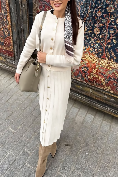 Комплект HELENZA ECRU, Цвят: екрю, IVET.BG - Твоят онлайн бутик.