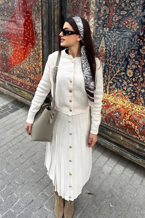 Комплект HELENZA ECRU, Цвят: екрю, IVET.BG - Твоят онлайн бутик.