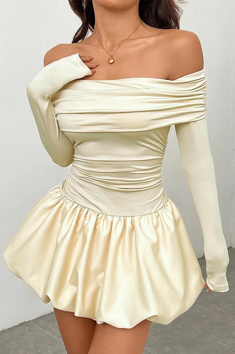 Рокля SEROLMA ECRU, Цвят: екрю, IVET.BG - Твоят онлайн бутик.