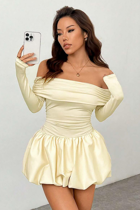 Рокля SEROLMA ECRU, Цвят: екрю, IVET.BG - Твоят онлайн бутик.