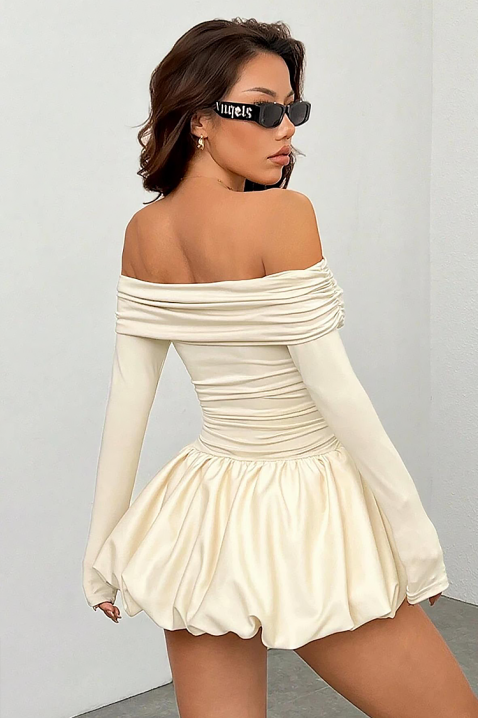 Рокля SEROLMA ECRU, Цвят: екрю, IVET.BG - Твоят онлайн бутик.