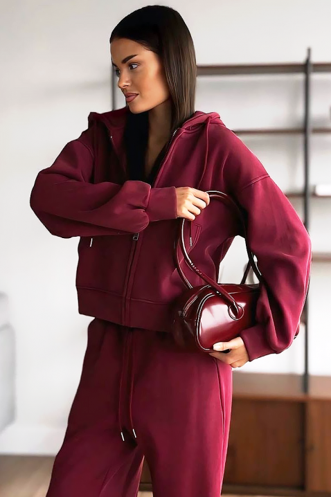 Комплект BOYANSA, Цвят: бордо, IVET.BG - Твоят онлайн бутик.