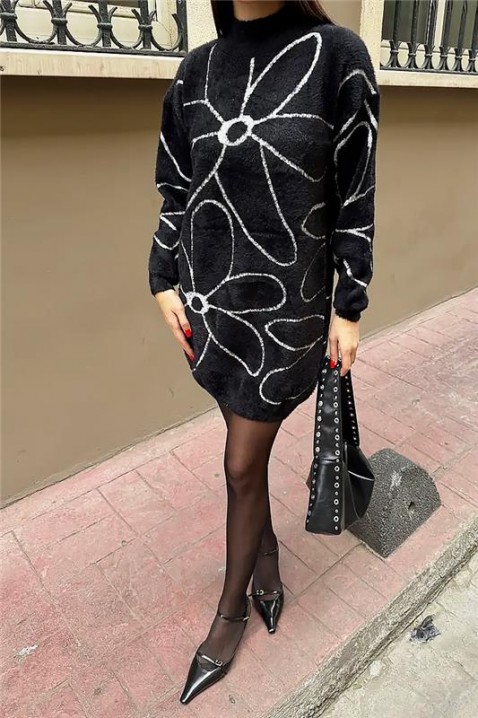 Рокля GANIZETA BLACK, Цвят: черен, IVET.BG - Твоят онлайн бутик.