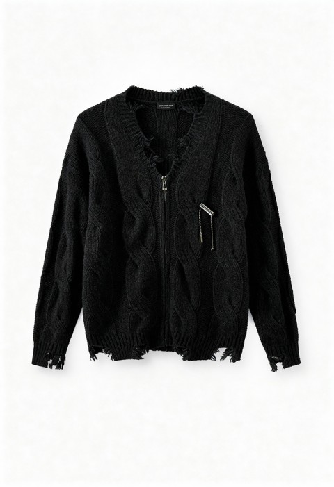 Мъжка жилетка JOLZERO BLACK, Цвят: черен, IVET.BG - Твоят онлайн бутик.