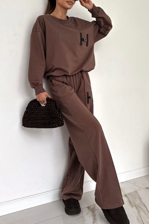 Комплект GLADORFA BROWN, Цвят: кафяв, IVET.BG - Твоят онлайн бутик.