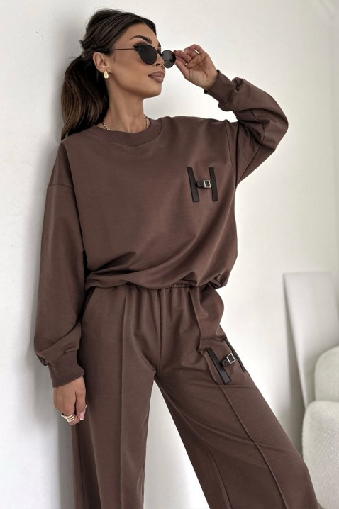 Комплект GLADORFA BROWN, Цвят: кафяв, IVET.BG - Твоят онлайн бутик.