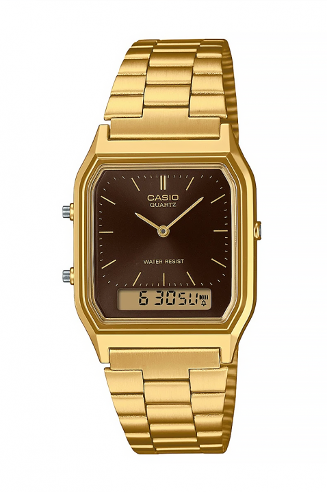 Мъжки часовник CASIO AQ-230GA-5AMQYDF, Цвят: златен, IVET.BG - Твоят онлайн бутик.