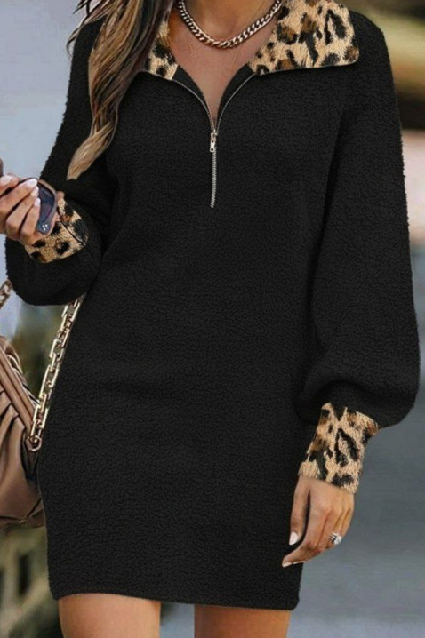 Рокля VIOREKA BLACK, Цвят: черен, IVET.BG - Твоят онлайн бутик.